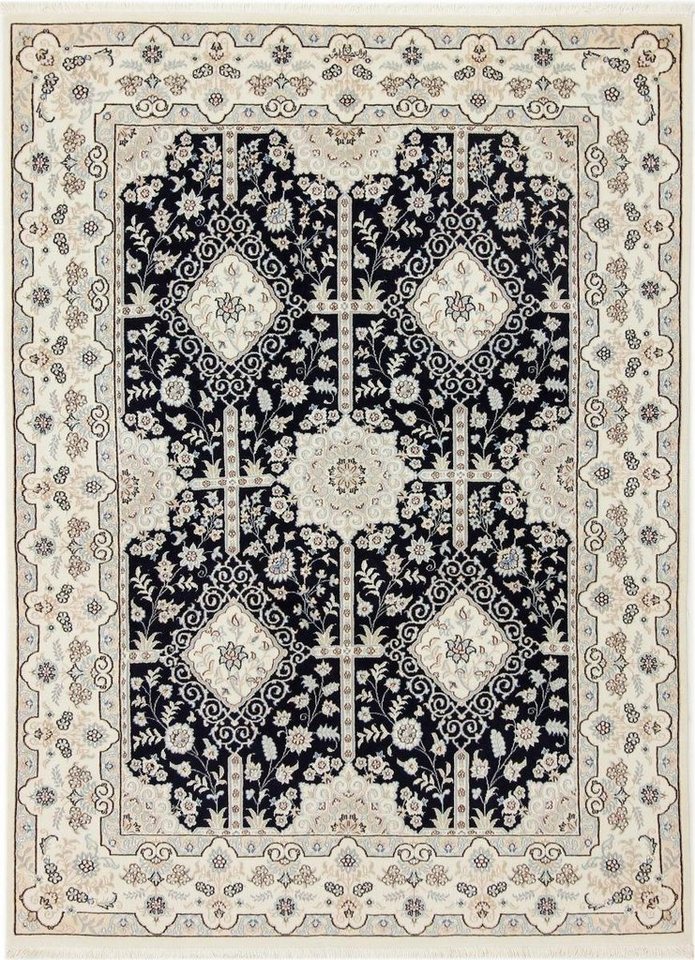 Nain Trading Orientteppich Nain 9La Signiert 154x206 Handgeknüpfter Orientteppich, rechteckig, Höhe: 8 mm von Nain Trading
