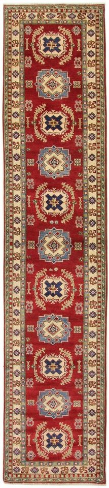 Orientteppich Orientteppich Kazak 394x79 Handgewebter Teppich, Nain Trading, Läufer, Höhe: 5 mm von Nain Trading