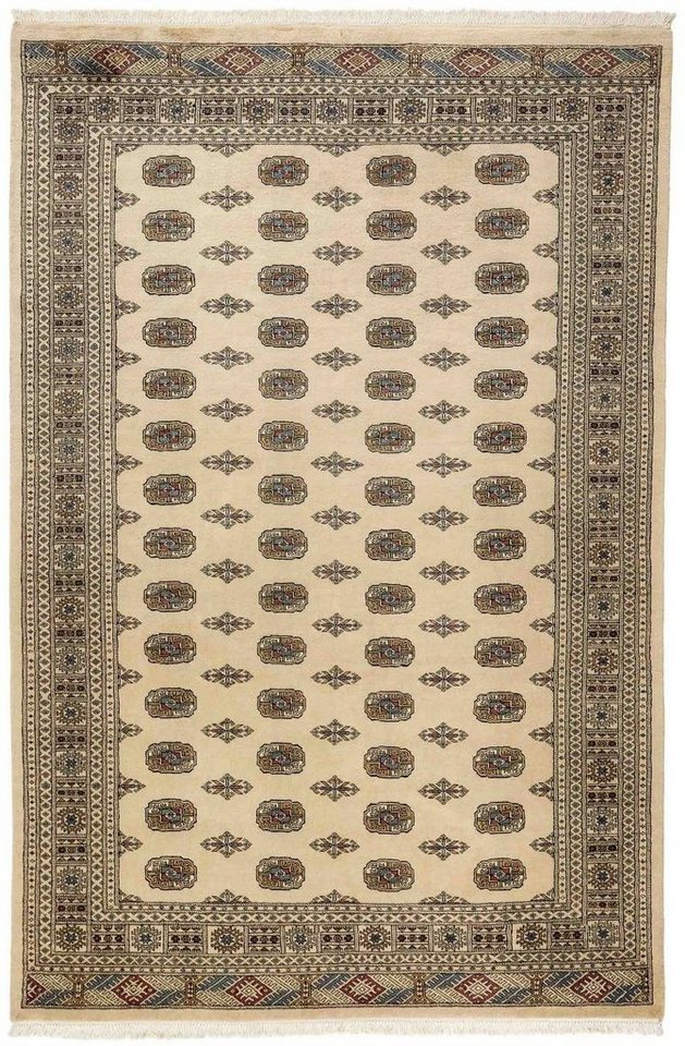 Orientteppich Pakistan Buchara 3ply 198x303 Handgeknüpfter Orientteppich, Nain Trading, rechteckig, Höhe: 8 mm von Nain Trading