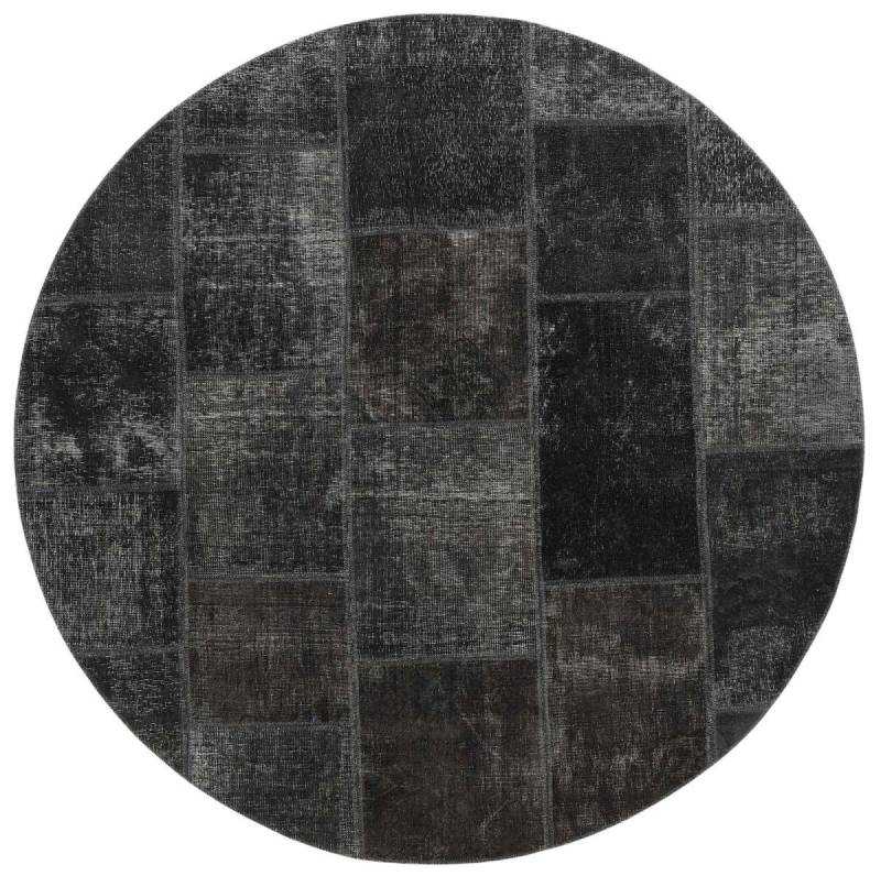 Nain Trading Orientteppich Patchwork 199x201 Handgeknüpfter Moderner Orientteppich, rund, Höhe: 5 mm von Nain Trading