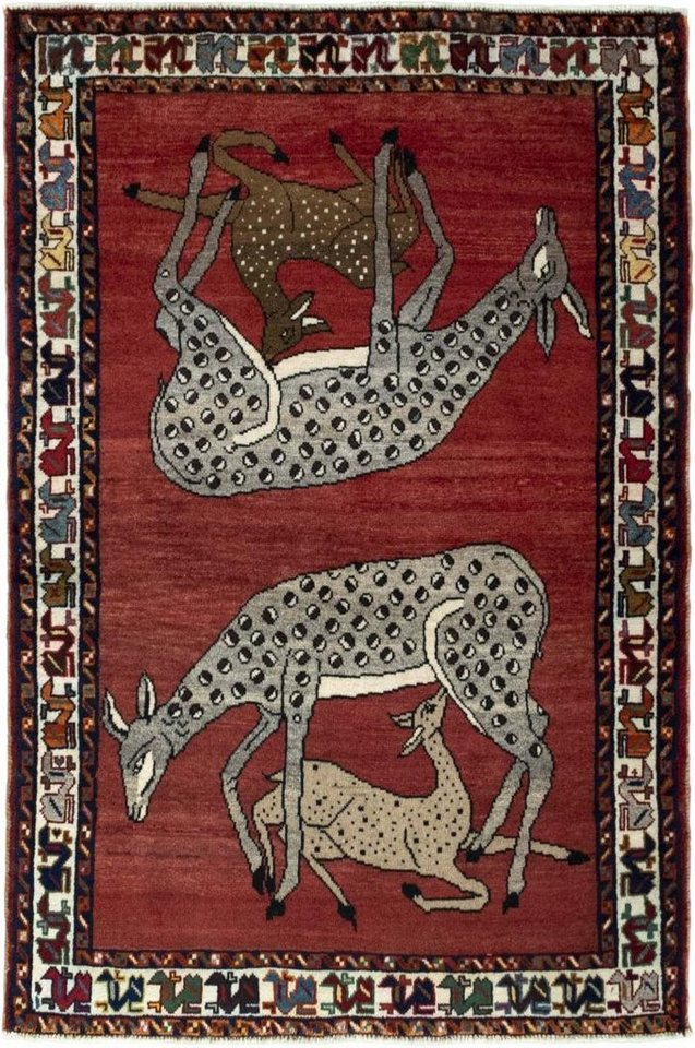 Nain Trading Orientteppich Perser Gabbeh Ghashghai 100x154 Handgeknüpfter Moderner, rechteckig, Höhe: 15 mm Nain Trading Orientteppich Perser Gabbeh Ghashghai 100x154 Handgeknüpfter Moderner, rechteckig, Höhe: 15 mm von Nain Trading