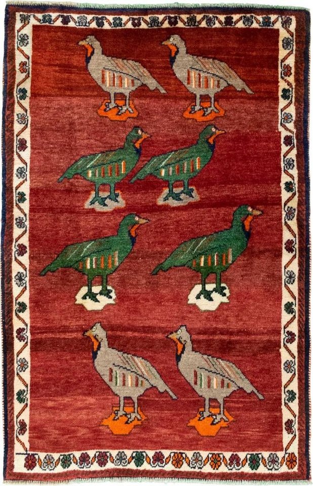 Nain Trading Orientteppich Perser Gabbeh Ghashghai 105x157 Handgeknüpfter Moderner, rechteckig, Höhe: 15 mm Nain Trading Orientteppich Perser Gabbeh Ghashghai 105x157 Handgeknüpfter Moderner, rechteckig, Höhe: 15 mm von Nain Trading