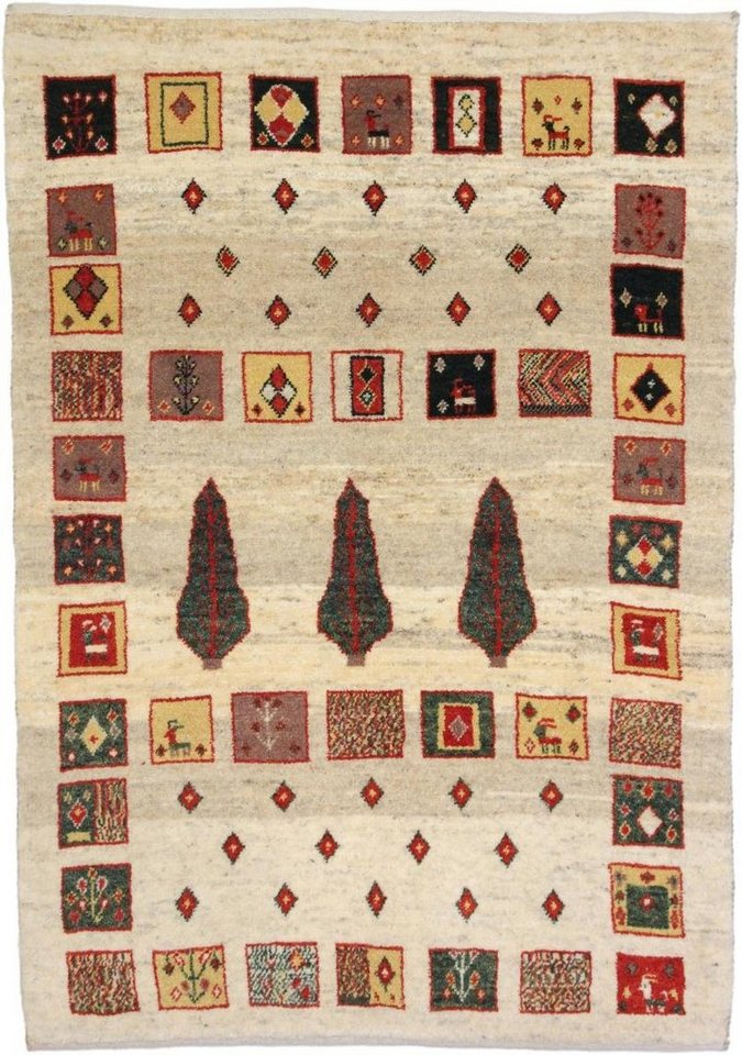 Nain Trading Orientteppich Perser Gabbeh Loribaft 105x149 Handgeknüpfter Moderner Orientteppich, rechteckig, Höhe: 12 mm Nain Trading Orientteppich Perser Gabbeh Loribaft 105x149 Handgeknüpfter Moderner Orientteppich, rechteckig, Höhe: 12 mm von Nain Trading