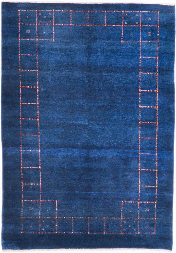 Orientteppich Perser Gabbeh Loribaft 169x233 Handgeknüpfter Moderner Orientteppich, Nain Trading, rechteckig, Höhe: 12 mm von Nain Trading