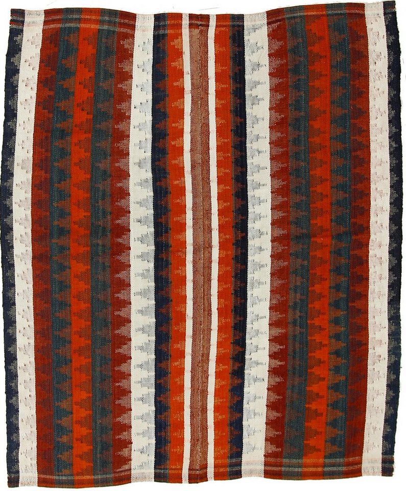 Nain Trading Orientteppich Perser Kelim Fars Antik 157x134 Handgewebt Orientteppich, Höhe: 0.4 mm von Nain Trading