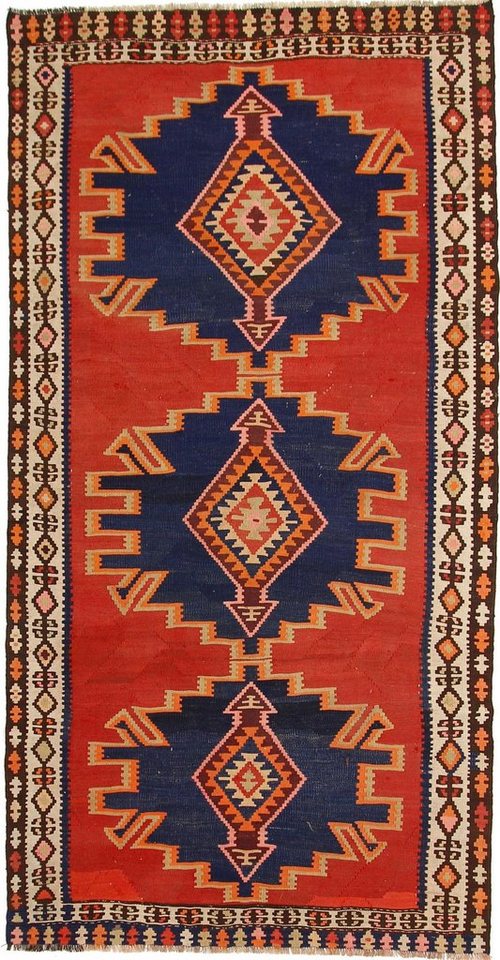Nain Trading Orientteppich Perser Kelim Fars Azerbaijan Antik 309x155 Handgewebt Orientteppich, Läufer, Höhe: 0.4 mm Nain Trading Orientteppich Perser Kelim Fars Azerbaijan Antik 309x155 Handgewebt Orientteppich, Läufer, Höhe: 0.4 mm von Nain Trading