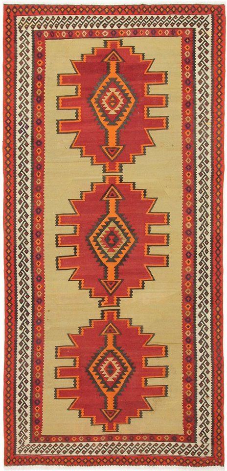 Nain Trading Orientteppich Perser Kelim Fars Azerbaijan Antik 313x151 Handgewebt Orientteppich, Läufer, Höhe: 0.4 mm Nain Trading Orientteppich Perser Kelim Fars Azerbaijan Antik 313x151 Handgewebt Orientteppich, Läufer, Höhe: 0.4 mm von Nain Trading