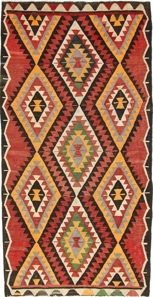 Orientteppich »Perser Kelim Fars Azerbaijan Antik 328x167 Handgewebt Orientteppich«, Nain Trading, Läufer, Höhe 0.4 mm Orientteppich »Perser Kelim Fars Azerbaijan Antik 328x167 Handgewebt Orientteppich«, Nain Trading, Läufer, Höhe 0.4 mm von Nain Trading