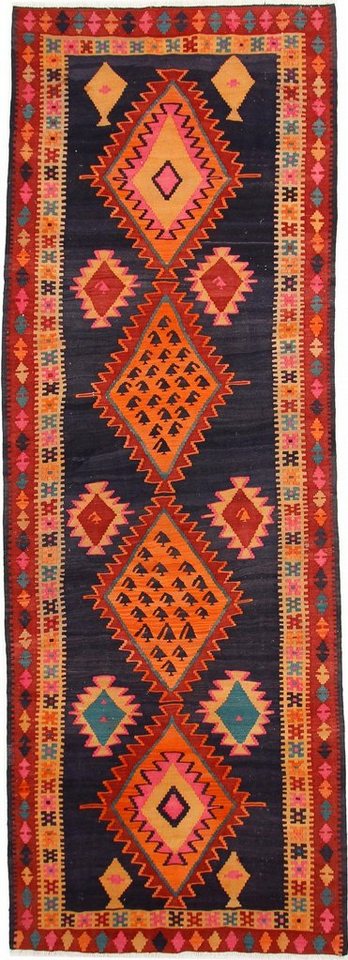 Orientteppich »Perser Kelim Fars Azerbaijan Antik 411x149 Handgewebt Orientteppich«, Nain Trading, Läufer, Höhe 0.4 mm Orientteppich »Perser Kelim Fars Azerbaijan Antik 411x149 Handgewebt Orientteppich«, Nain Trading, Läufer, Höhe 0.4 mm von Nain Trading