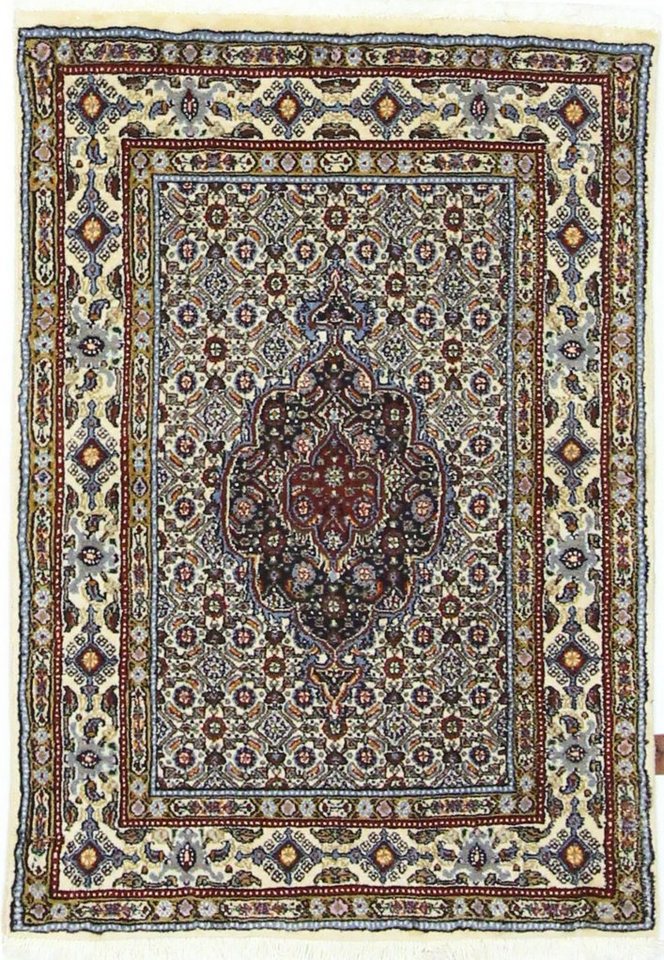 Nain Trading Orientteppich Perserteppich Moud 116x81 Handgeknüpft, Höhe: 1.2 mm Nain Trading Orientteppich Perserteppich Moud 116x81 Handgeknüpft, Höhe: 1.2 mm von Nain Trading