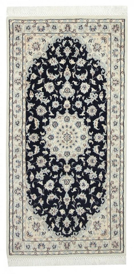 Nain Trading Orientteppich Perserteppich Nain 9La 148x75 Handgeknüpft, Höhe: 0.8 mm von Nain Trading