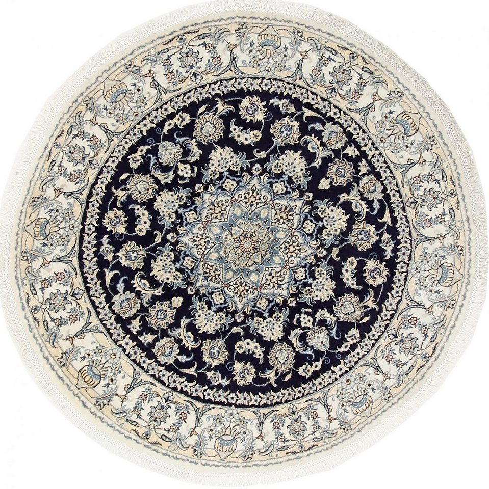 Nain Trading Orientteppich Perserteppich Nain 9La 199x201 Handgeknüpft, Rund, Höhe: 0.8 mm Nain Trading Orientteppich Perserteppich Nain 9La 199x201 Handgeknüpft, Rund, Höhe: 0.8 mm von Nain Trading