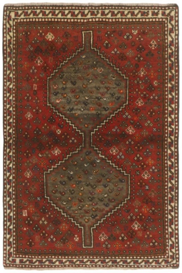 Orientteppich Shiraz 104x154 Handgeknüpfter Orientteppich / Perserteppich, Nain Trading, rechteckig, Höhe: 10 mm von Nain Trading