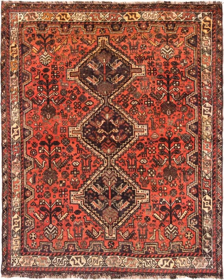 Orientteppich Shiraz 165x204 Handgeknüpfter Orientteppich / Perserteppich, Nain Trading, rechteckig, Höhe: 10 mm von Nain Trading