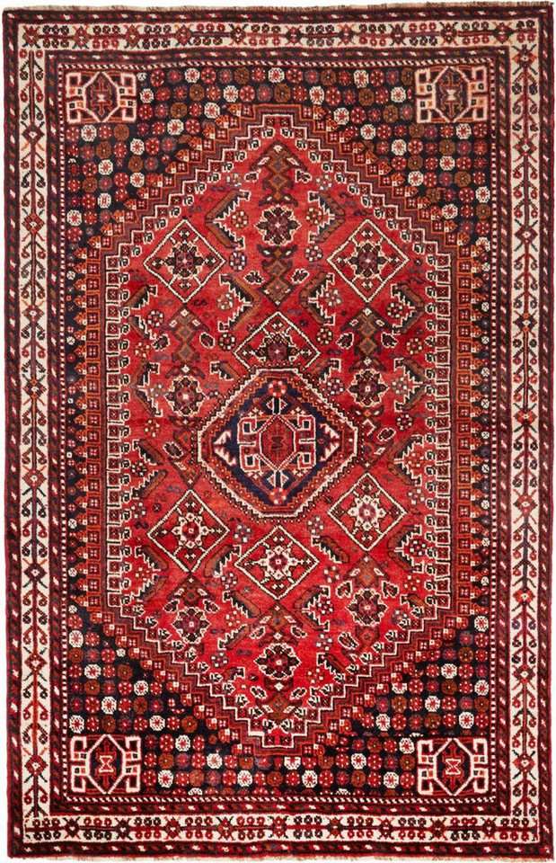 Orientteppich Shiraz 166x256 Handgeknüpfter Orientteppich / Perserteppich, Nain Trading, rechteckig, Höhe: 10 mm von Nain Trading