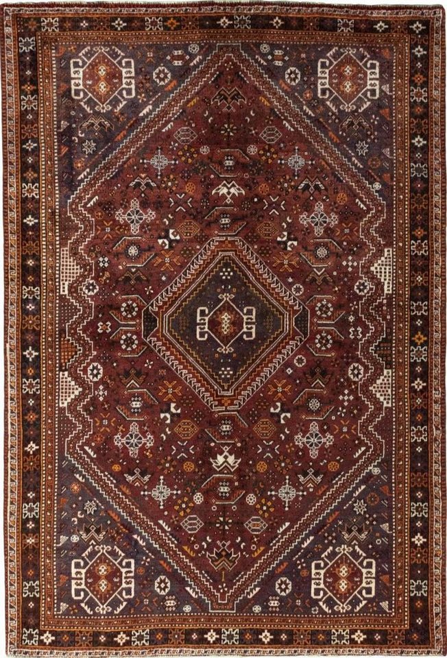 Orientteppich Shiraz 176x259 Handgeknüpfter Orientteppich / Perserteppich, Nain Trading, rechteckig, Höhe: 10 mm von Nain Trading