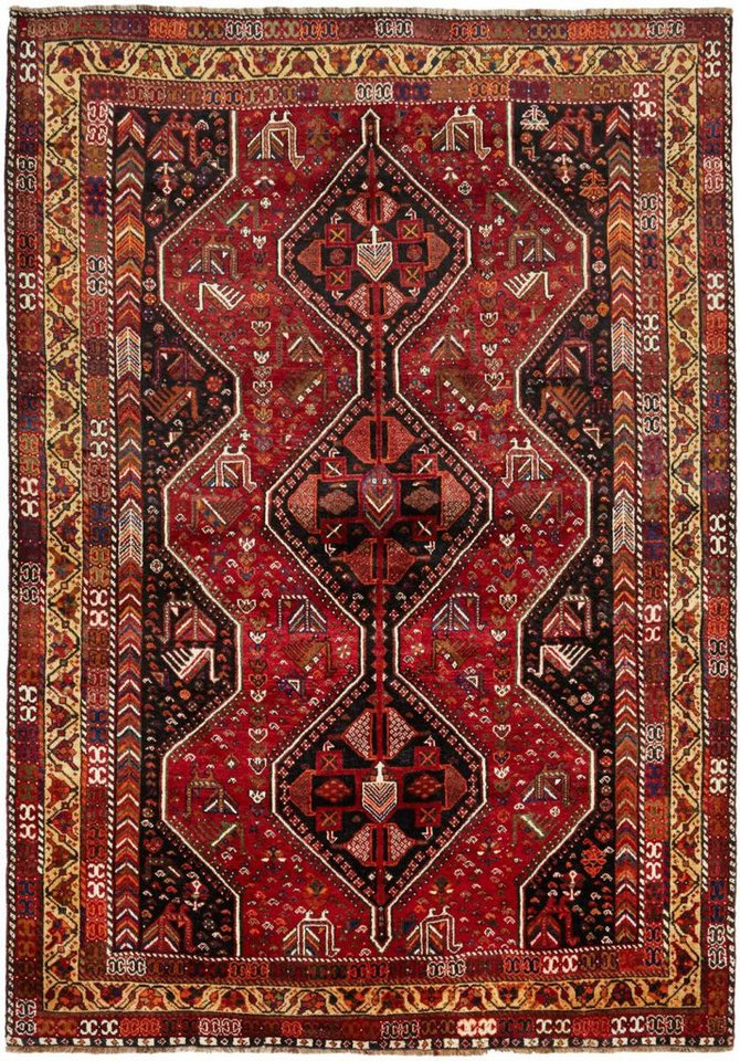 Orientteppich Shiraz 177x256 Handgeknüpfter Orientteppich / Perserteppich, Nain Trading, rechteckig, Höhe: 10 mm von Nain Trading