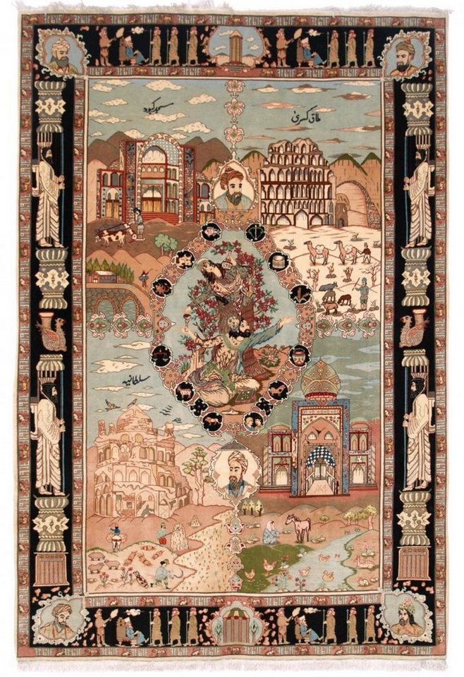 Nain Trading Orientteppich Täbriz 50Raj Bild 176x265 Handgeknüpfter Orientteppich, rechteckig, Höhe: 4 mm von Nain Trading