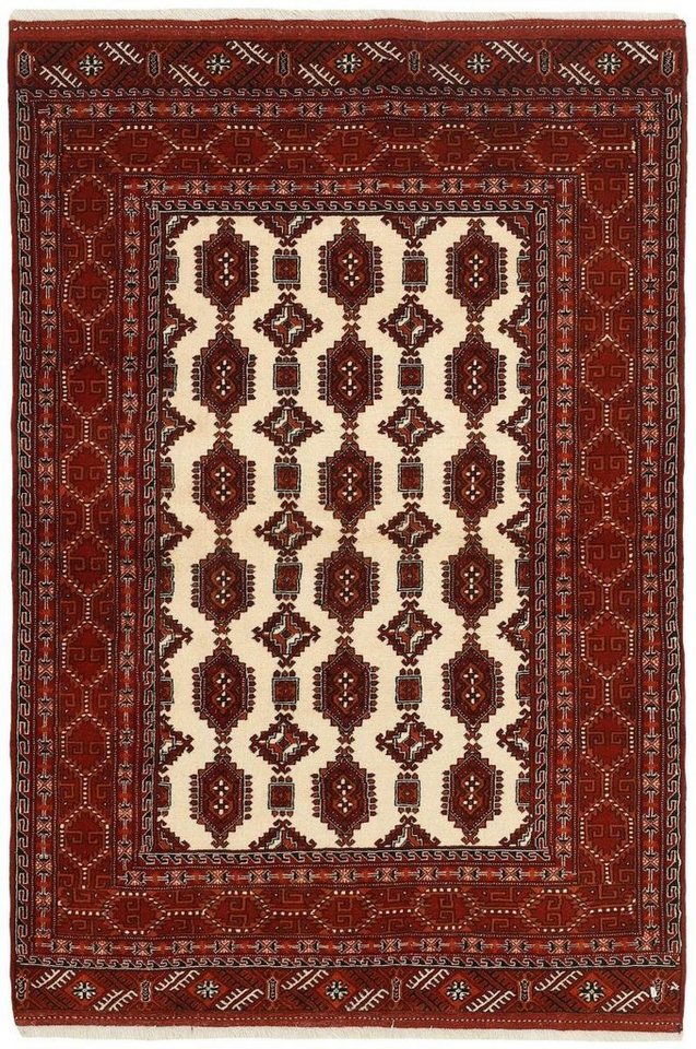 Orientteppich Turkaman 137x197 Handgeknüpfter Orientteppich / Perserteppich, Nain Trading, rechteckig, Höhe: 6 mm von Nain Trading