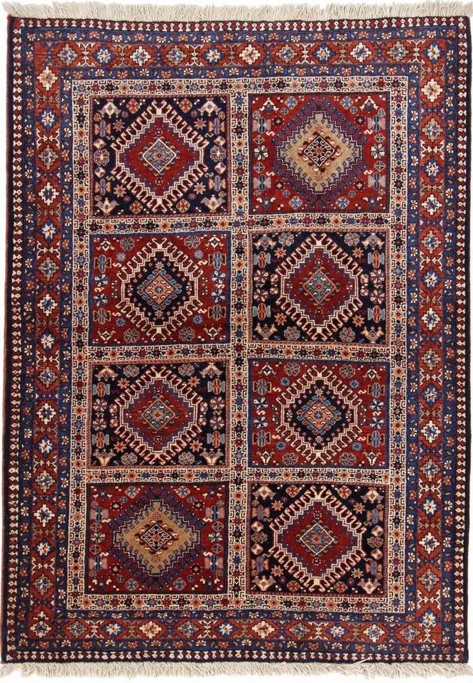 Orientteppich Yalameh Aliabad 107x151 Handgeknüpfter Orientteppich / Perserteppich, Nain Trading, rechteckig, Höhe: 12 mm von Nain Trading