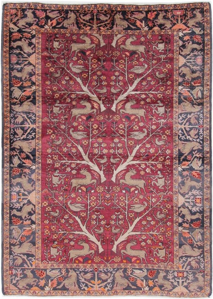 Nain Trading Seidenteppich Farahan Seide 124x169 Handgeknüpfter Orientteppich / Perserteppich, rechteckig, Höhe: 8 mm von Nain Trading