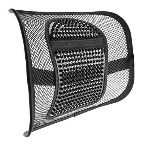 Naisicatar Mesh Back Lumbalunterstützung 12 x 16 Büro -Back -Stütze Sitzkissen mit atmungsaktivem Mesh Air Flow Stuhl Rückenstütze Rückrelief Rückenschmerzen für Home Office Stuhl Autositz von Naisicatar