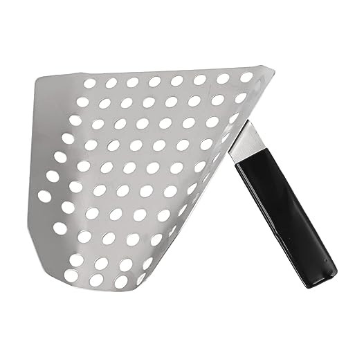 Popcorn -Schaufel, einzelne Griffe French Fry Scoop, Edelstahl -Popcorn -Schaufel mit 4 mm Loch für schnelle Füllung für Pommes Frites/Popcorn/Snacks von Naisicatar