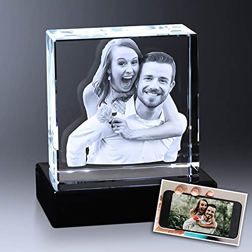 Naispanda Personalisierter 3D Kristall mit Foto, Benutzerdefinierte 3D Kristall foto, Bilderrahmen, Lasergravur-Kristallfoto, bestes Geschenk für Denkmal, Hochzeit, Geburtstag, Abschluss Naispanda Personalisierter 3D Kristall mit Foto, Benutzerdefinierte 3D Kristall foto, Bilderrahmen, Lasergravur-Kristallfoto, bestes Geschenk für Denkmal, Hochzeit, Geburtstag, Abschluss von Naispanda