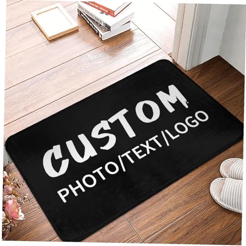 Naispanda Personalisierter Teppich mit Foto Logo Text, Personalisierter Flächenteppich Personalisierte rutschfeste Waschbare Fußmatte für Zuhause Büro Schlafzimmer Wohnzimmer Drinnen und Draußen Naispanda Personalisierter Teppich mit Foto Logo Text, Personalisierter Flächenteppich Personalisierte rutschfeste Waschbare Fußmatte für Zuhause Büro Schlafzimmer Wohnzimmer Drinnen und Draußen von Naispanda