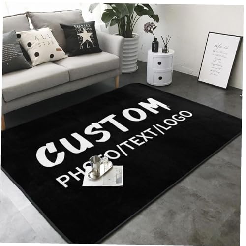 Naispanda Personalisierter Teppich mit Foto Logo Text, Personalisierter Flächenteppich Personalisierte rutschfeste Waschbare Fußmatte für Zuhause Büro Schlafzimmer Wohnzimmer Drinnen und Draußen Naispanda Personalisierter Teppich mit Foto Logo Text, Personalisierter Flächenteppich Personalisierte rutschfeste Waschbare Fußmatte für Zuhause Büro Schlafzimmer Wohnzimmer Drinnen und Draußen von Naispanda