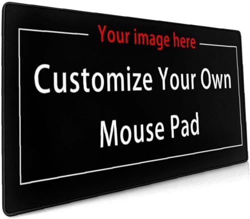 Personalisiert Anpassen Großes Gaming-Mauspad (30 cm * 60 cm) Angepasst Computertastatur-Mausmatte Rutschfeste Mousepad-Gummibasis und genähte Kanten für Spieler, Büro, Arbeitszimmer Anpassbar Mauspad von Naispanda