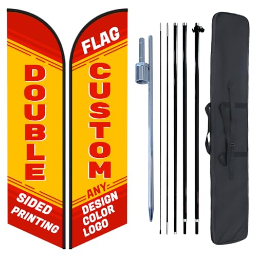 Personalisierte Federfahne mit Aluminiummast-Kit und Erdspieß 18FT 5.5M Doppelseitiger Druck Ihres eigenen Logos/Designs/Wortes, Personalisiertes Geschäftsschild für Ladenwerbung, Tag der offenen Tür Personalisierte Federfahne mit Aluminiummast-Kit und Erdspieß 18FT 5.5M Doppelseitiger Druck Ihres eigenen Logos/Designs/Wortes, Personalisiertes Geschäftsschild für Ladenwerbung, Tag der offenen Tür von Naispanda