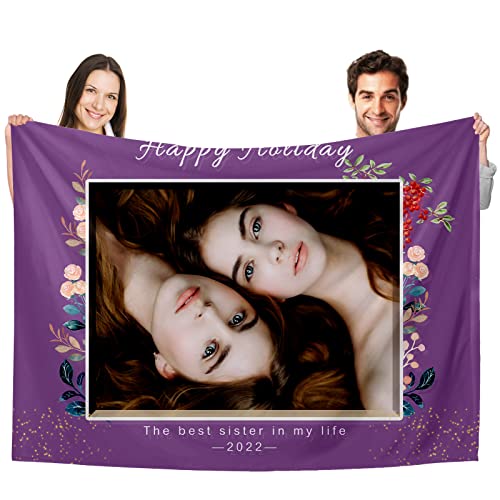 Personalisierte Foto Decke Kuscheldecke 150x125cm FotoDecke Mit Eigenen Foto Text Für Erwachsene Baby,Benutzerdefinierte Geschenk Für Freund/Freundin Geburtstag Weihnachten Jahrestag Valentinstag von Naispanda