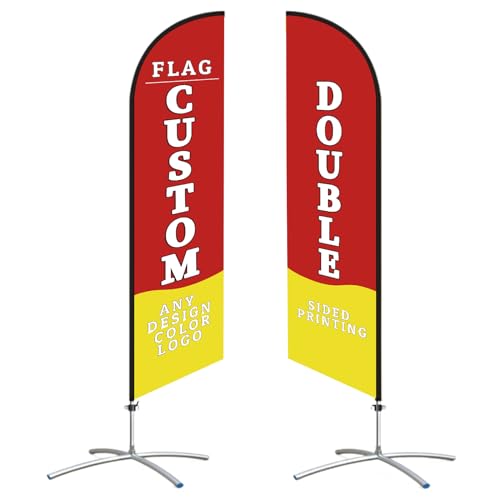 Personalisierte Werbe-Federflaggen mit Aluminiummast und Standfuß & Wasserring 18FT 5.5M Individuelles Federflaggen Ladenschild für Geschäftswerbung Doppelseitiger Druck Ihres eigenen Logos Personalisierte Werbe-Federflaggen mit Aluminiummast und Standfuß & Wasserring 18FT 5.5M Individuelles Federflaggen Ladenschild für Geschäftswerbung Doppelseitiger Druck Ihres eigenen Logos von Naispanda