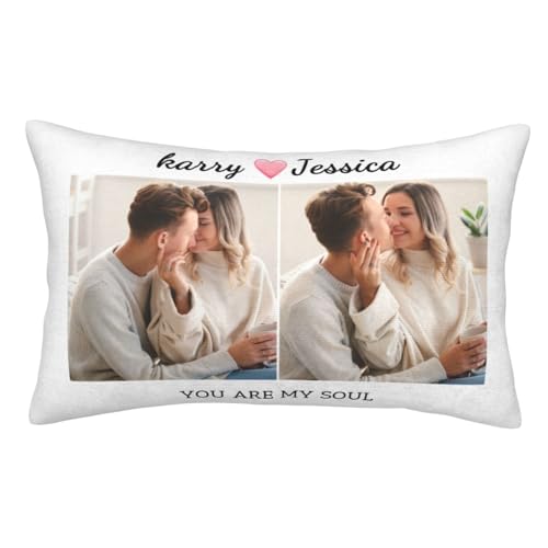 Personalisierter Foto-Kissenbezug, Sofa-Heimdekoration, individuelle Dekokissenbezüge, personalisierte Kissenbezüge zum Valentinstag für Sie und Ihn – Geburtstagsgeschenke für Frauen und Männer von Naispanda