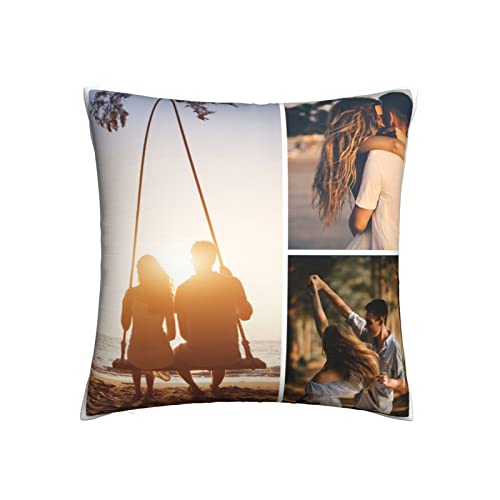 Personalisiertes kissenbezüge Doppelseitig mit eigenem Foto& Text Bedruckt,Benutzerdefiniert Foto- kissenbezüge Idee Geschenk Beste Freundin - Geburtstag, Valentinstag, Hochzeit, Jubiläum 30x30cm von Naispanda