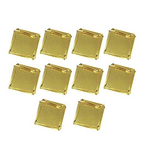 Naiyafly Essbare 24 Karat Blattgold Blätter 10 Stück 8 x 8 cm reines echtes Gesichtsgoldblatt zum Kochen von Kuchen Pralinen Dekoration Gesundheit ＆ Spa von Naiyafly