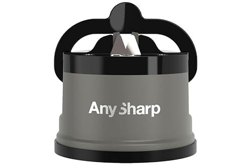 NAJDER AnySharp®-Schärfer – effektives Schärfen, Wolframplatten, universell für Messer, Axtspalter. Sehr einfache und sichere Bedienung. Grau von NAJDER