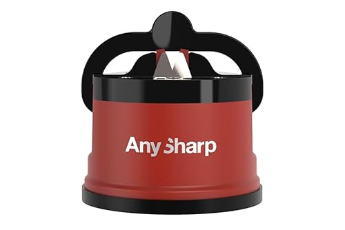 NAJDER AnySharp®-Schärfer – effektives Schärfen, Wolframplatten, universell für Messer, Axtspalter. Sehr einfache und sichere Bedienung. Ziegelrot von NAJDER