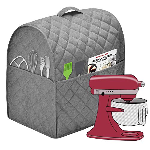 Staubschutz für Standmixer mit 3 Taschen, kompatibel mit KitchenAid-Kippkopf, einfache Reinigung, kann gebügelt werden Fits for 6-8 Quart hellgrau Staubschutz für Standmixer mit 3 Taschen, kompatibel mit KitchenAid-Kippkopf, einfache Reinigung, kann gebügelt werden Fits for 6-8 Quart hellgrau von Nalan