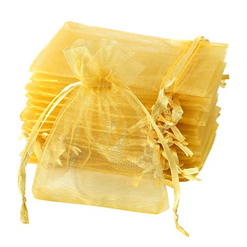 Naler 120 x Organzasäckchen Gold Organzabeutel Organza Schmuck Säckchen Geschenktüten für Verpackung, 7 x 9 cm Naler 120 x Organzasäckchen Gold Organzabeutel Organza Schmuck Säckchen Geschenktüten für Verpackung, 7 x 9 cm von Naler