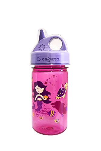 Nalgene Grip-n-Gulp Sustain Trinkflaschen Pink Meerjungfrau 0,35 L von Nalgene