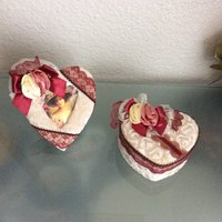 Herz Schmuckschatulle Und Rahmen Handcrafte Samtspitze Victorian Style Home Decor von NalikaCraft