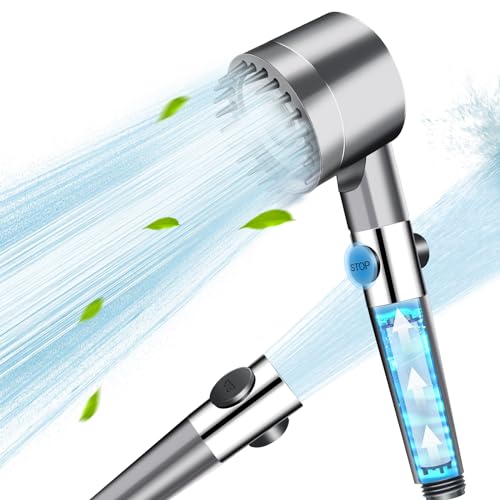Duschkopf mit Filter, Wassersparend Hochdruck Duschkopf, Hochdruck Regendusche Duschkopf, Massage Handbrause mit 3+1 Strahlarten, Handbrause Duschkopf mit Stoppfunktion Duschkopf mit Filter, Wassersparend Hochdruck Duschkopf, Hochdruck Regendusche Duschkopf, Massage Handbrause mit 3+1 Strahlarten, Handbrause Duschkopf mit Stoppfunktion von Nalikosty