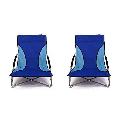 Nalu 2 Blau Faltbar Niedrig Sitz Strand Stühle von Nalu