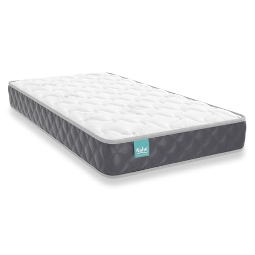 Nalui Baby Dreams Matratze für Kinderbett, 120 x 60 cm, Kern HR Adapt Foam, Seite 3D, atmungsaktiv und hypoallergenes Aloe-Vera-Gewebe, wendbar, Oeko-Tex®-Zertifiziert, Höhe ± von Nalui