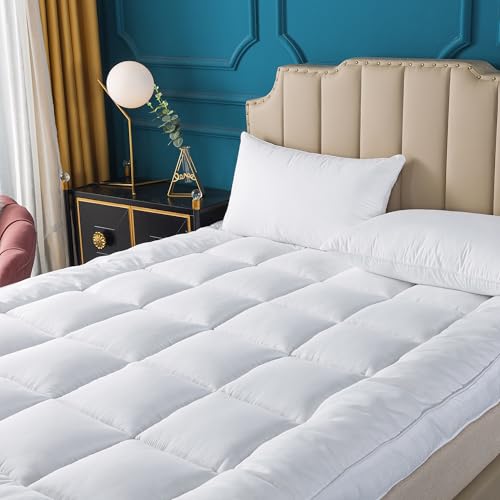 Naluka Matratzenauflage Twin Size Pillowtop Bed Topper Matratzenauflage 5,1 cm Dicker Matratzenbezug von Naluka
