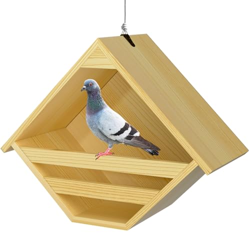 Tauben-Nistkasten, Massivholz Trauertaube Nistkasten, Vogelhäuser für draußen, Taubenhaus mit Nistpads und Aufhängeseil, 28,4cm H x 15,2cm T x 35,6cm B Tauben-Nistkasten, Massivholz Trauertaube Nistkasten, Vogelhäuser für draußen, Taubenhaus mit Nistpads und Aufhängeseil, 28,4cm H x 15,2cm T x 35,6cm B von Nalwort