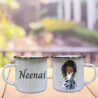 Personalisierte Emaille Kinderbecher Personalisiert Tasse Mit Namen Wunschfigur - Geschenk Kindergeburtstag Kindertasse von NamAvo