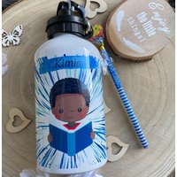 Personalisierte Trinkflaschen - Kinder Trinkflasche Mit Namen Geschenkidee Einschulungsgeschenk Edelstahlflasche von NamAvo